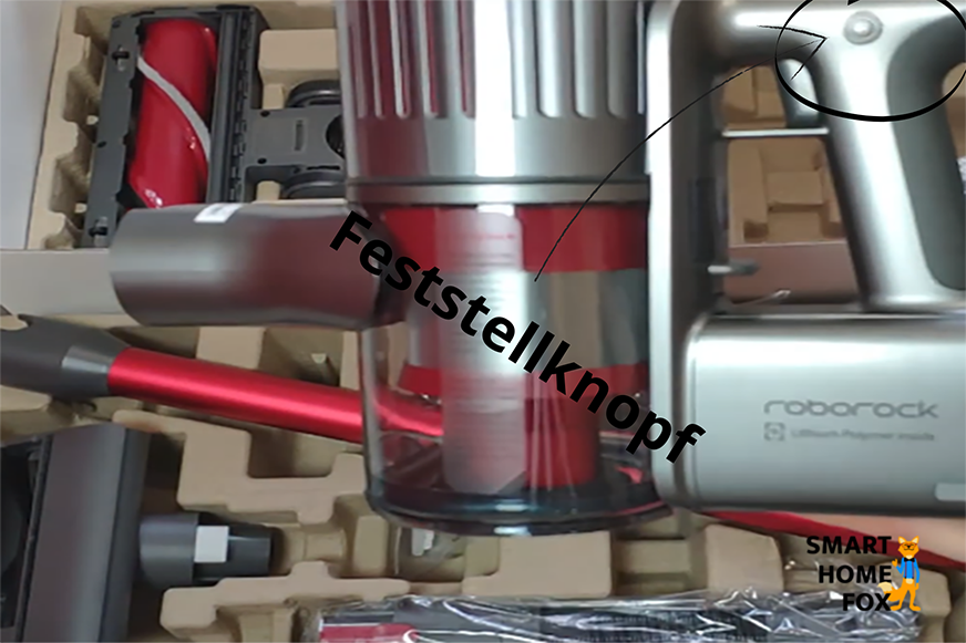 Feststellknopf des Roborock H6
